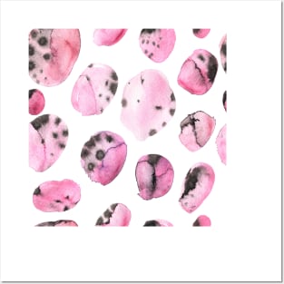 watercolor polka dots seamless pattern Posters and Art